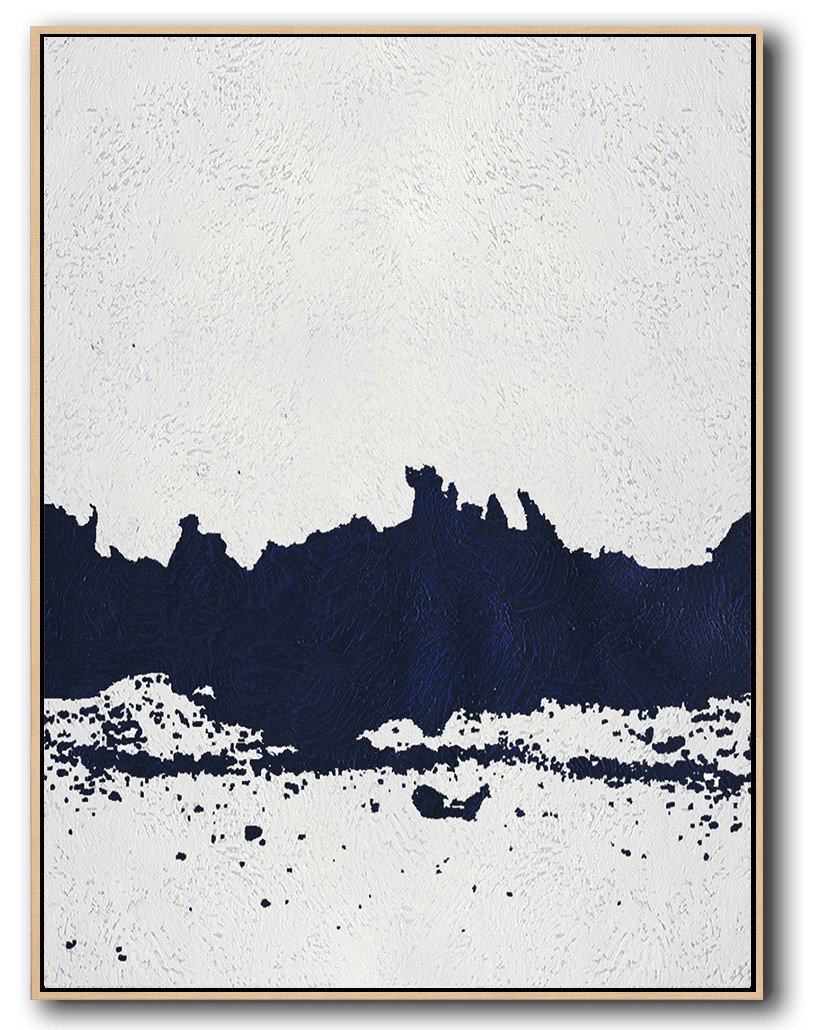 Navy Blue Minimal Art #NV142B - Click Image to Close